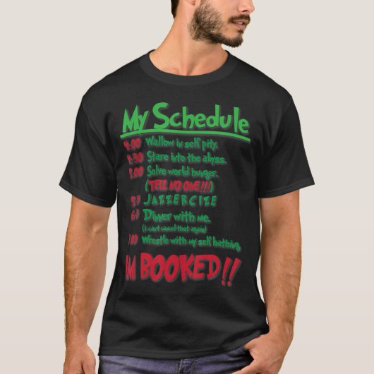 Mijn dagschema IM geboekt Kerst Shirt Merry Ch (Voorkant)