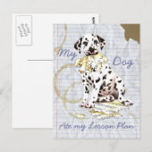 Mijn Dalmatian Ate My Lesson Plan Briefkaart (Voorkant / Achterkant)