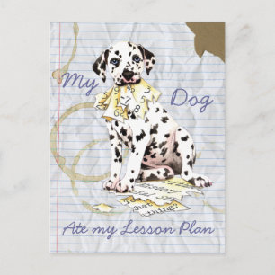 Mijn Dalmatian Ate My Lesson Plan Briefkaart