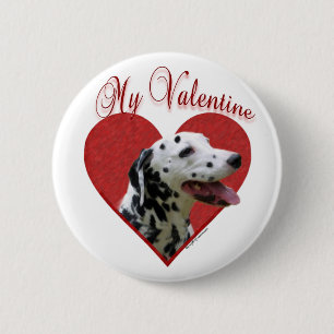 Mijn Dalmatische Valentijn Ronde Button 5,7 Cm