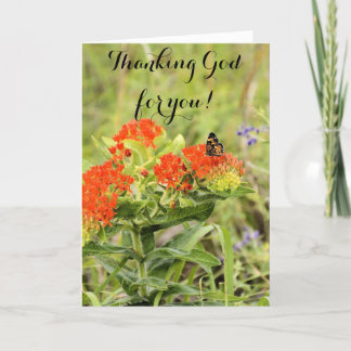Mijn dank aan God voor jullie gevouwen Dank jullie Bedankkaart