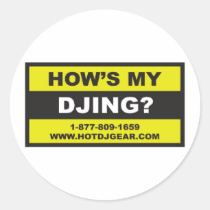Mijn dansen ronde sticker