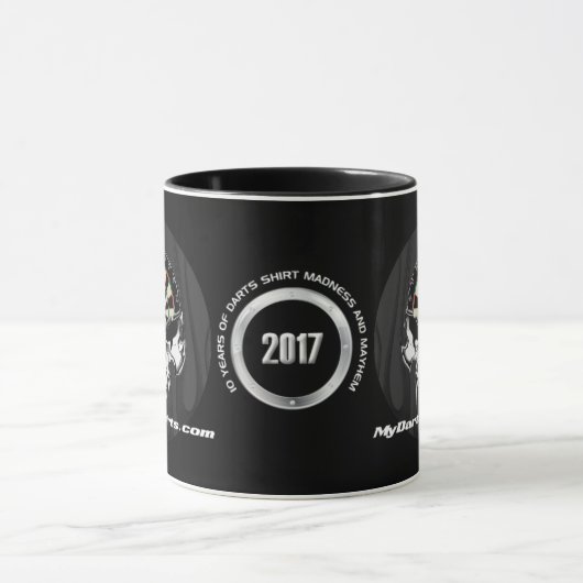 Mijn Dart Shirten 10e Jubileum KoffieMok Mok (Midden)