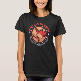 Mijn demonen handshake esthetische humor aanpakken t-shirt