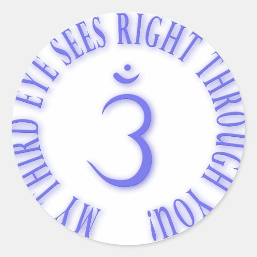 Mijn derde ogen zien je goed door je ronde sticker (Voorkant)