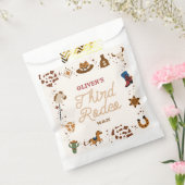 Mijn derde Rodeo Westerne Cowboy 3e verjaardagsfee Bedankzakje (Gezegeld)