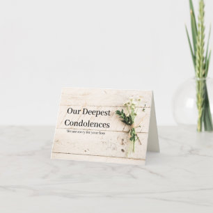 Mijn diepste medeleven Kaart