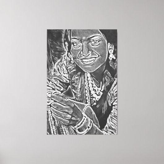 Mijn digitale kunstborstel canvas afdruk (Voorkant)