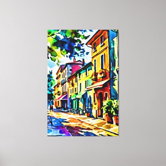 Mijn digitale kunstborstel canvas afdruk (Voorkant)