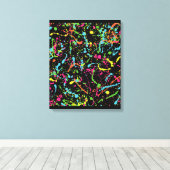 Mijn digitale kunstborstel canvas afdruk (Insitu (Houten vloer))
