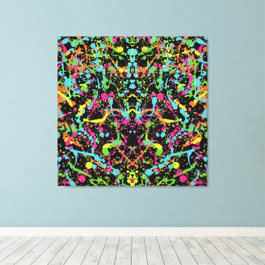 Mijn digitale kunstborstel canvas afdruk (Insitu (Houten vloer))