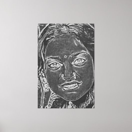 Mijn digitale kunstborstel canvas afdruk (Voorkant)