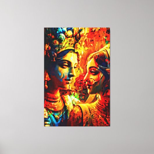 Mijn digitale kunstborstel canvas afdruk (Voorkant)