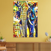 Mijn digitale kunstborstel canvas afdruk (Insitu (Woonkamer))