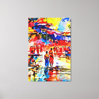 Mijn digitale kunstborstel canvas afdruk