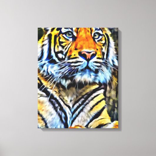 Mijn digitale kunstborstel canvas afdruk (Voorkant)