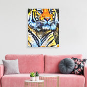 Mijn digitale kunstborstel canvas afdruk (Insitu (Woonkamer))