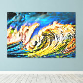 Mijn digitale kunstborstel canvas afdruk (Insitu (Houten vloer))