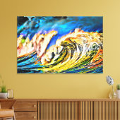 Mijn digitale kunstborstel canvas afdruk (Insitu (Woonkamer))