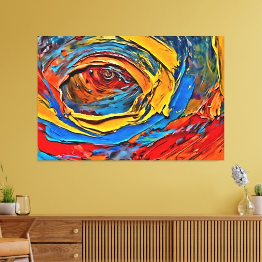 Mijn digitale kunstborstel canvas afdruk (Insitu (Woonkamer))