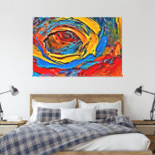 Mijn digitale kunstborstel canvas afdruk (Insitu (Slaapkamer))