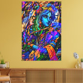 Mijn digitale kunstborstel canvas afdruk (Insitu (Woonkamer))