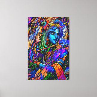 Mijn digitale kunstborstel canvas afdruk