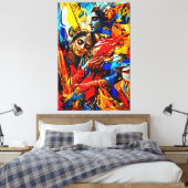 Mijn digitale kunstborstel canvas afdruk (Insitu (Slaapkamer))
