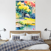 Mijn digitale kunstborstel canvas afdruk (Insitu (Slaapkamer))