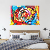 Mijn digitale kunstborstel canvas afdruk (Insitu (Slaapkamer))