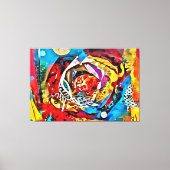 Mijn digitale kunstborstel canvas afdruk (Voorkant)