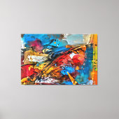 Mijn digitale kunstborstel canvas afdruk (Voorkant)