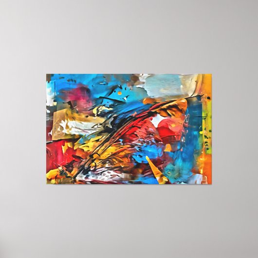 Mijn digitale kunstborstel canvas afdruk (Voorkant)