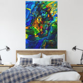 Mijn digitale kunstborstel canvas afdruk (Insitu (Slaapkamer))