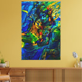 Mijn digitale kunstborstel canvas afdruk (Insitu (Woonkamer))