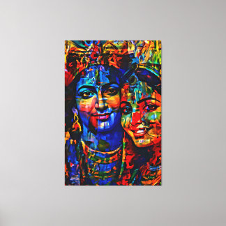 Mijn digitale kunstborstel canvas afdruk