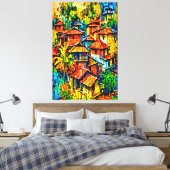 Mijn digitale kunstborstel canvas afdruk (Insitu (Slaapkamer))