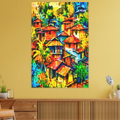 Mijn digitale kunstborstel canvas afdruk (Insitu (Woonkamer))