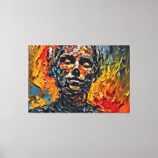 Mijn digitale kunstborstel canvas afdruk (Voorkant)