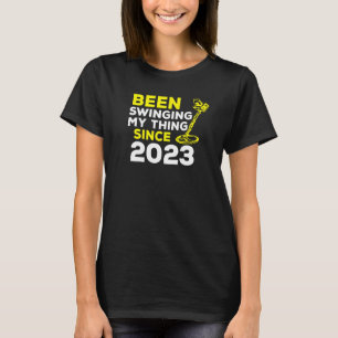 Mijn ding aan het slingeren sinds 2023 metaaldetec t-shirt