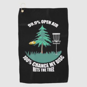 Mijn Disc Golf heeft de bomen Golfhanddoek