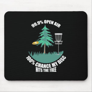 Mijn Disc Golf zit in de bomen Muismat