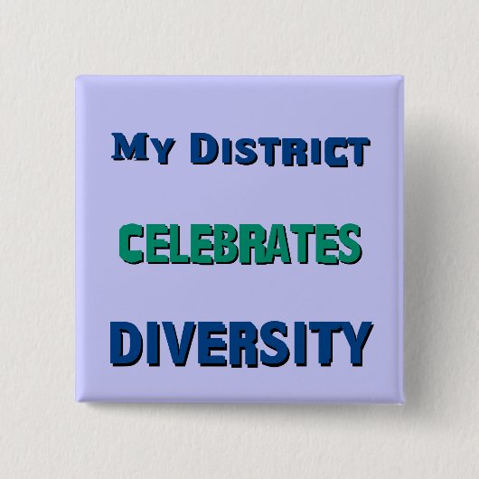 Mijn District viert Diversity Button (Voorkant)
