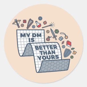 Mijn DM is beter dan de jouwe Ronde Sticker