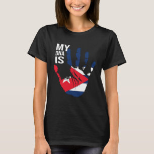Mijn DNA is Cubaanse vlag Cool Cubaanse hand Cuban T-shirt