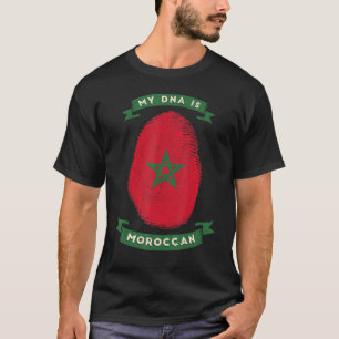 Mijn DNA is Marokkaanse vlag Marokkaans T-shirt