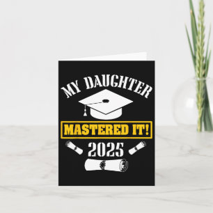 Mijn dochter beheerst het CL van 2025 Masters Grad Kaart