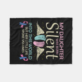 Mijn dochter Born Silent Baby verliest bewustzijn Fleece Deken (Voorkant (Horizontaal))