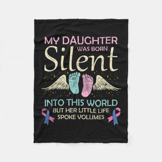 Mijn dochter Born Silent Baby verliest bewustzijn Fleece Deken (Voorkant)