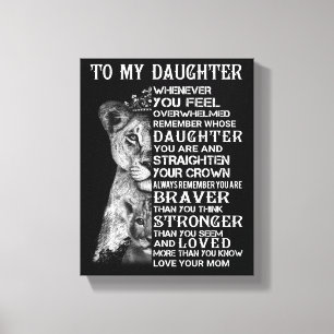 Mijn dochter canvas afdruk